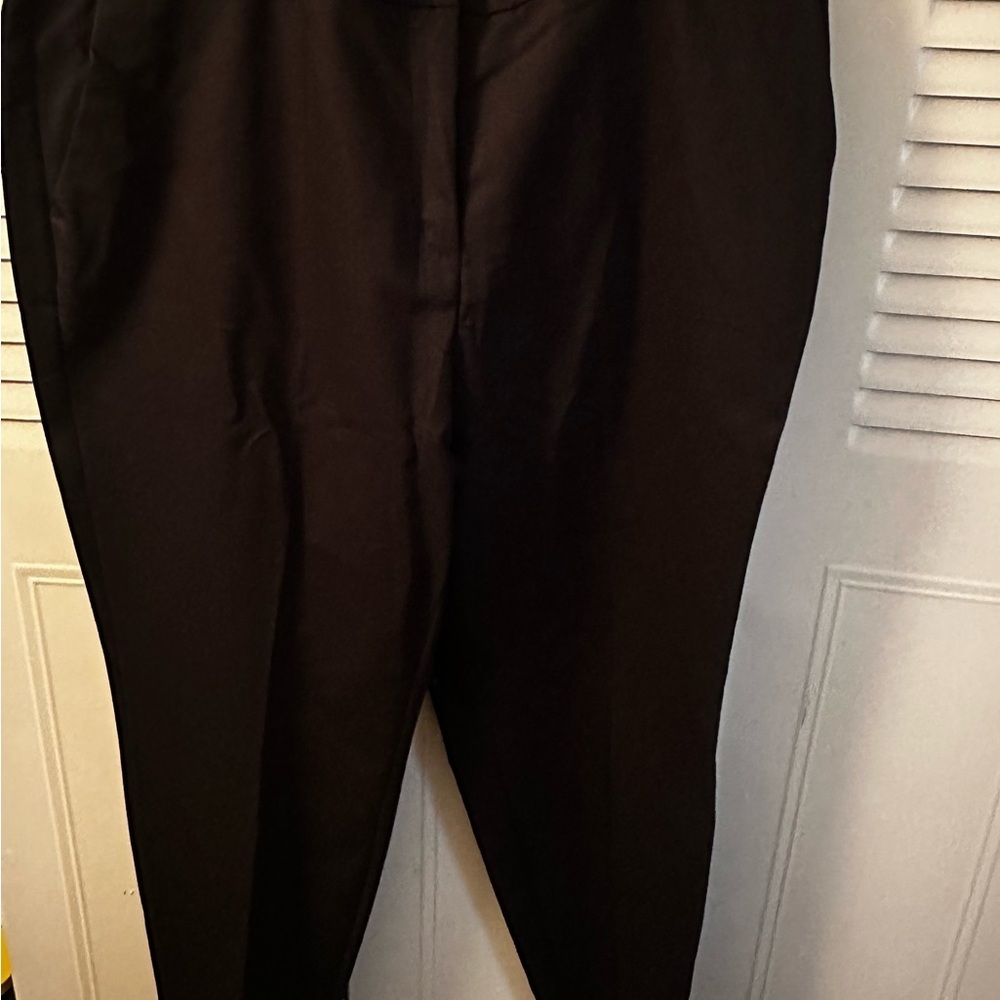 H&M Black Straight Leg Pants Classic Tailored Design